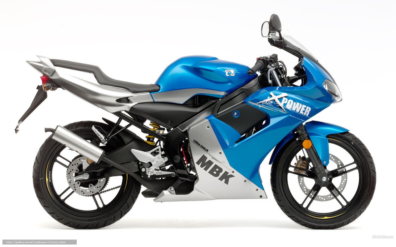 blue sport motorcycle