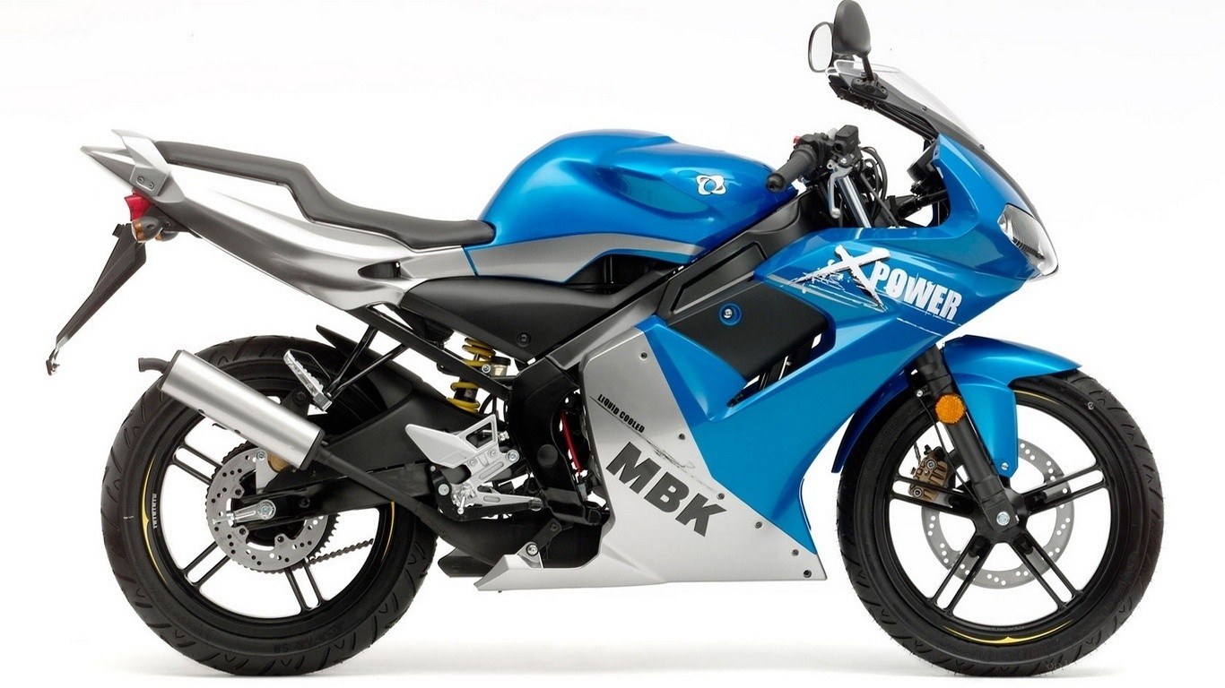 blue sport motorcycle
