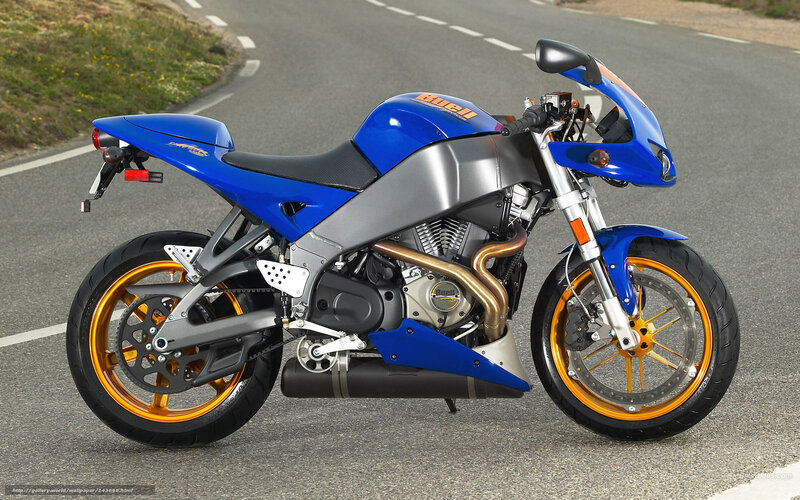 Blue Sport Motorcycle — Calm, Afternoon