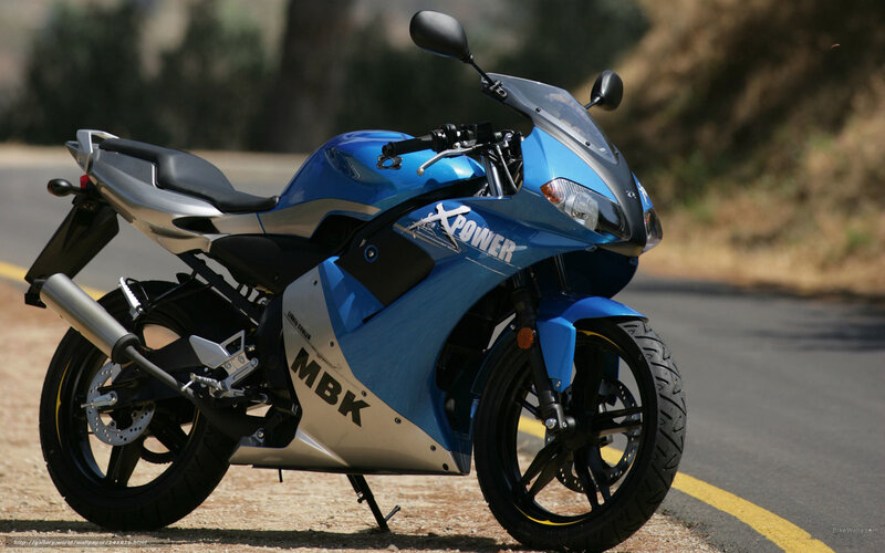 Blue Sport Motorcycle — Calm
