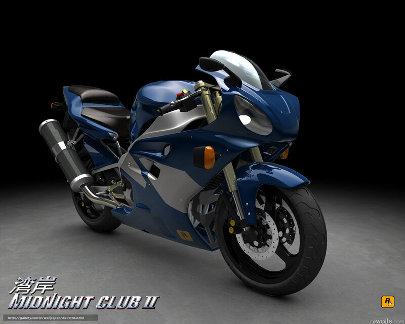 Blue Sport Motorcycle — Dramatic, 3d Render