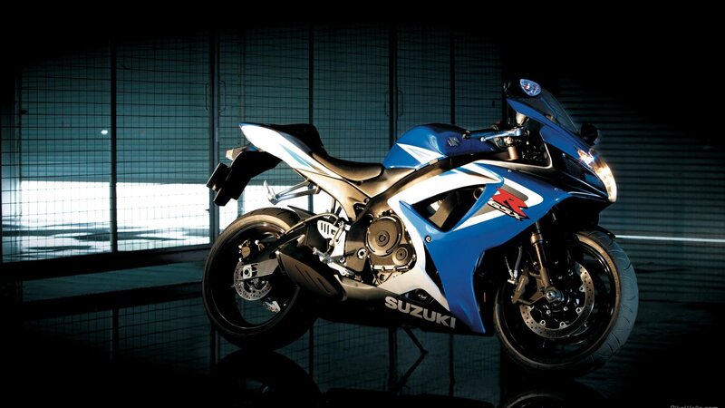 Blue Sport Motorcycle — Dramatic, Night, Photograph, Headlight, Grid Wall