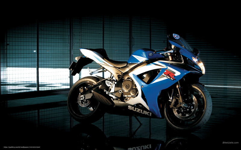 Blue Sport Motorcycle — Dramatic, Night