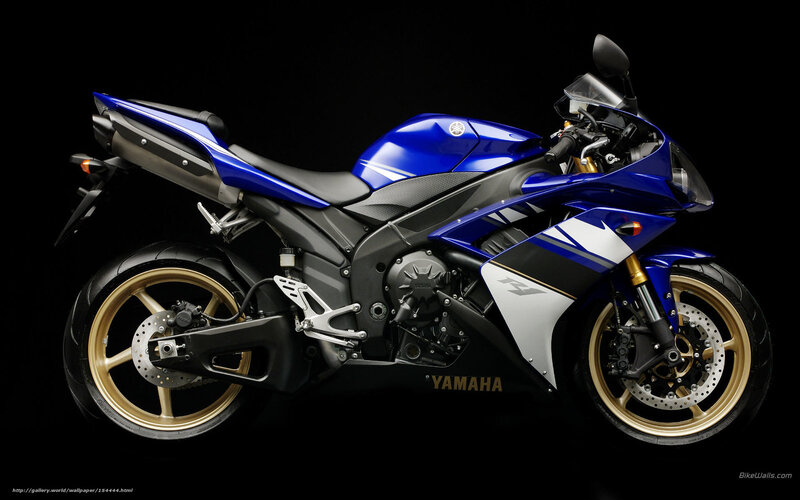 Blue Sport Motorcycle — Dramatic, Photograph, Gold Wheels