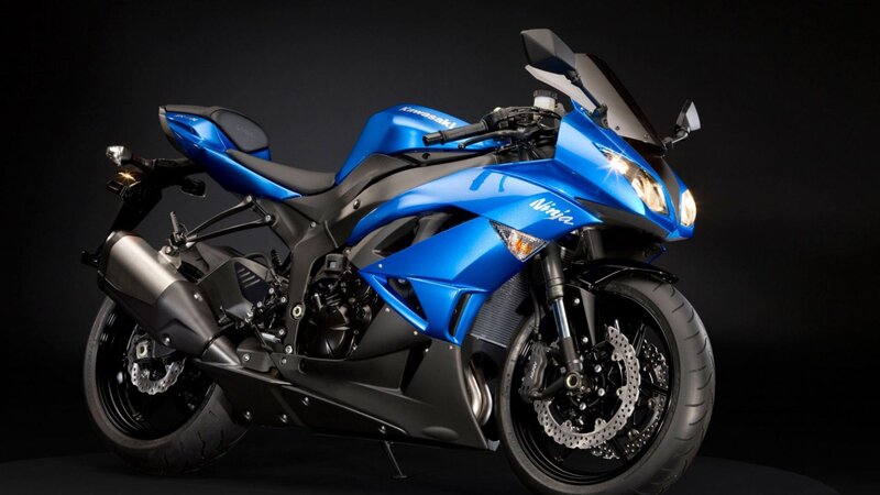 Blue Sport Motorcycle — Dramatic, Photograph, Seat, Exhaust