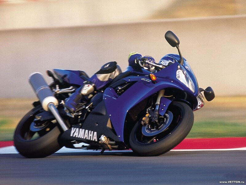 Blue Sport Motorcycle — Dynamic, Afternoon, Photograph, Rider, Track