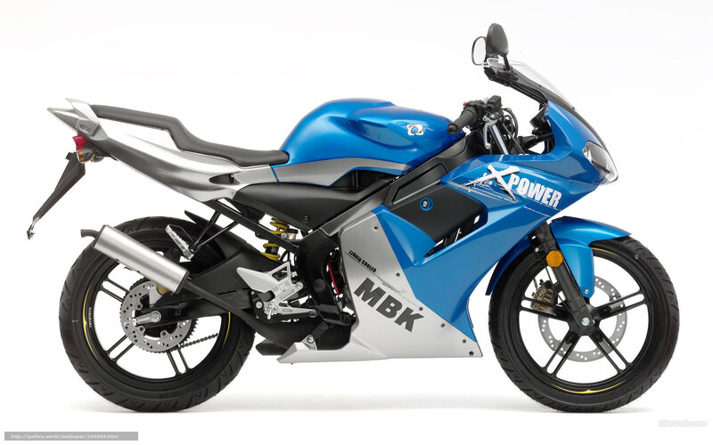 Blue Sport Motorcycle — Neutral, Photograph, Exhaust Pipe, Front Wheel, Rear Wheel