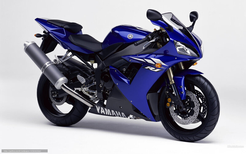 Blue Sport Motorcycle — Neutral, Photograph, Exhaust Pipe, Windshield, Rearview Mirrors