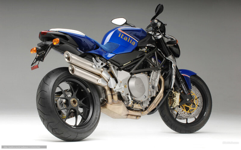 Blue Sport Motorcycle — Neutral, Photograph, Exhaust Pipes