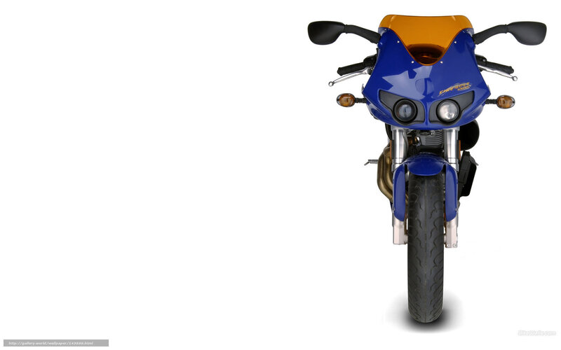 Blue Sport Motorcycle — Neutral, Photograph, Handlebars