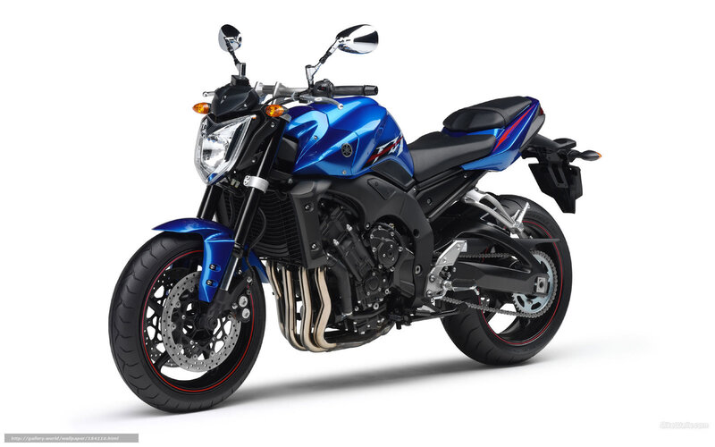 Blue Sport Motorcycle — Neutral, Photograph, Mirror