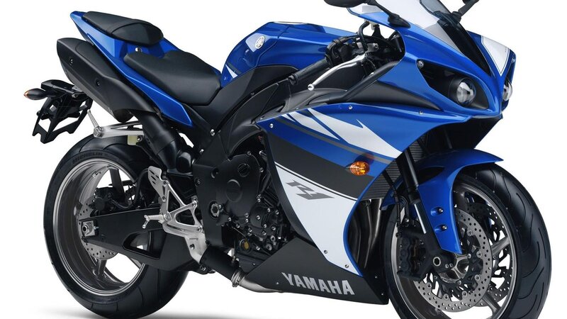 Blue Sport Motorcycle — Neutral, Photograph, Seat, Engine, Wheel