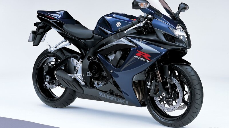 Blue Sport Motorcycle — Neutral, Photograph, Seat, Headlight, Exhaust, Black
