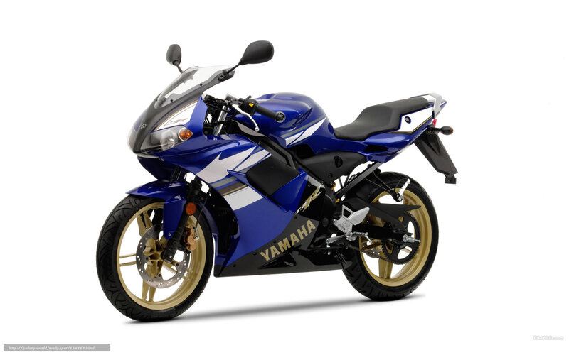 Blue Sport Motorcycle — Neutral, Photograph, Wheel, Seat, Mirror