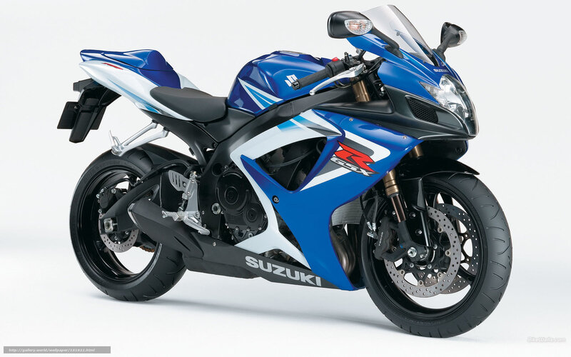 Blue Sport Motorcycle — Neutral, Photograph, Windshield, Exhaust, Brakes