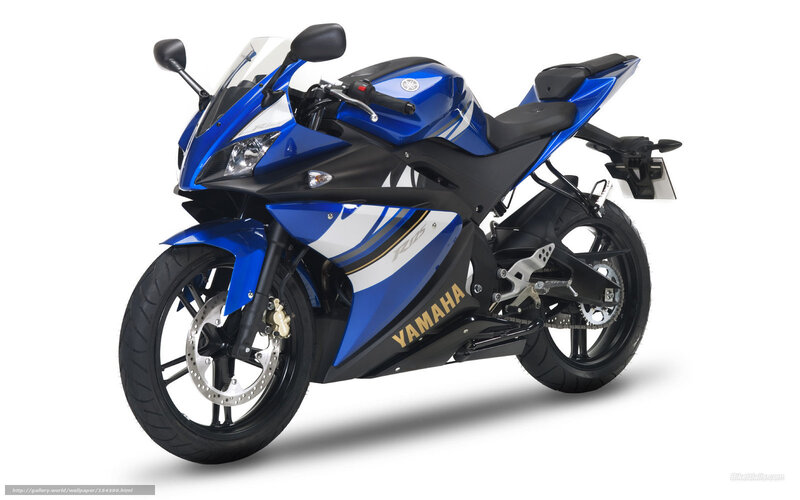 Blue Sport Motorcycle — Neutral, Photograph, Windshield, Rearview Mirror