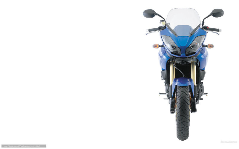 Blue Sport Motorcycle — Neutral, Photograph, Windshield