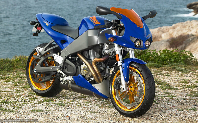 Blue Sport Motorcycle — Serene