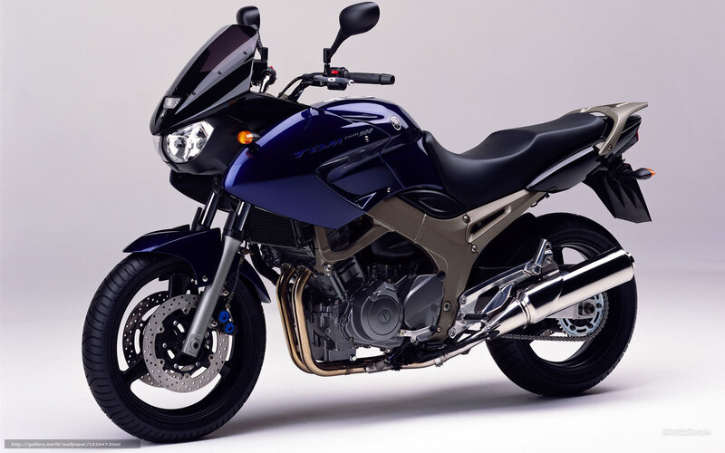 Blue Sport-touring Motorcycle