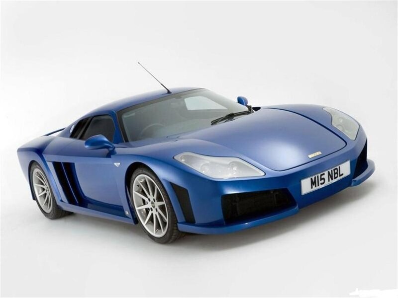 blue sports car