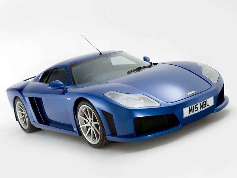 blue sports car