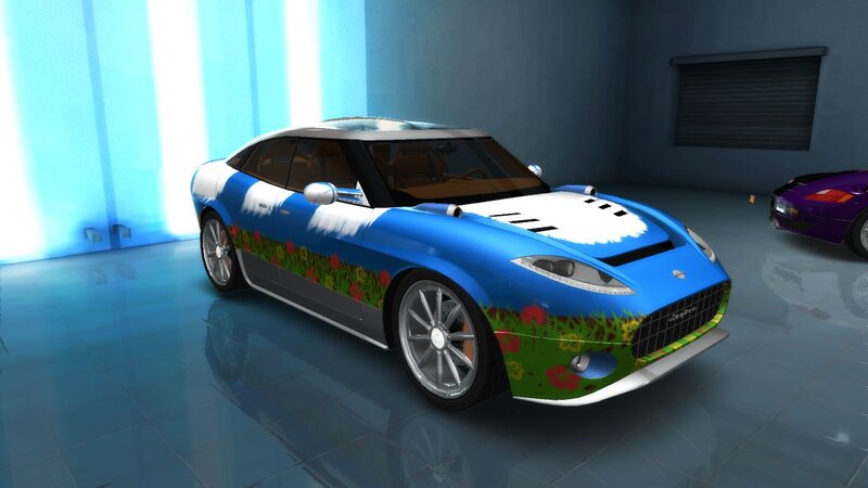 Blue Sports Car — Calm, 3d Render