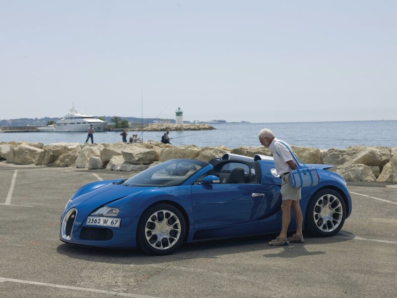 Blue Sports Car — Calm, Afternoon, Photograph, Man