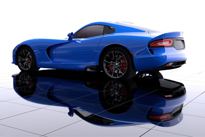 Blue Sports Car — Clean, Modern, 3d Render