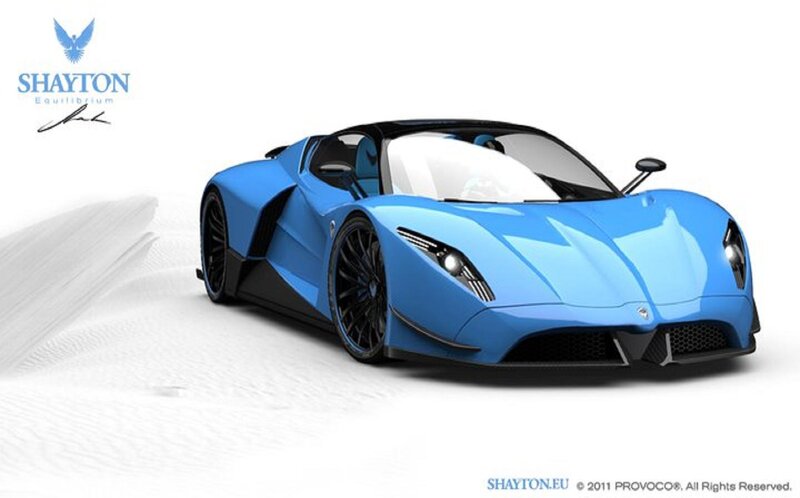 Blue Sports Car — Clean, Modern