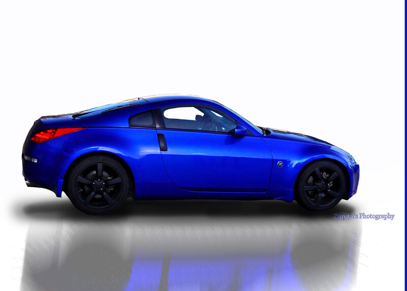 Blue Sports Car — Clean