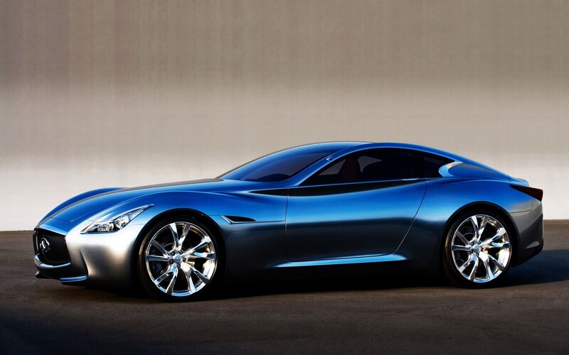 blue sports car concept
