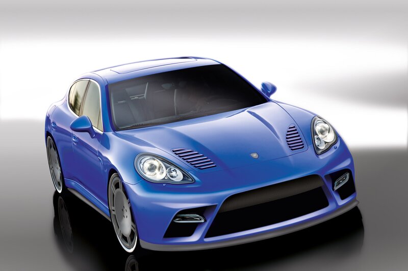 blue sports car concept
