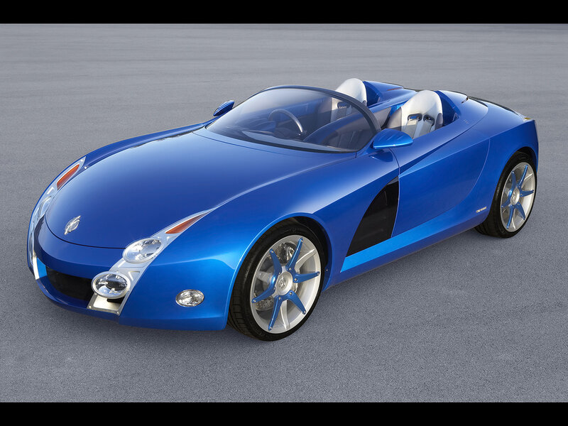 blue sports car concept