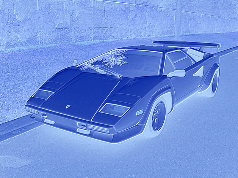 Blue Sports Car — Cool