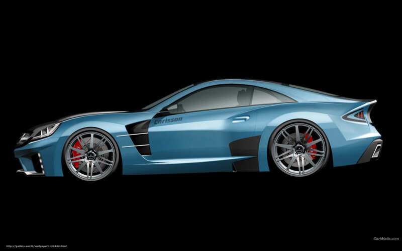 Blue Sports Car — Dramatic, 3d Render, Wheels, Brakes