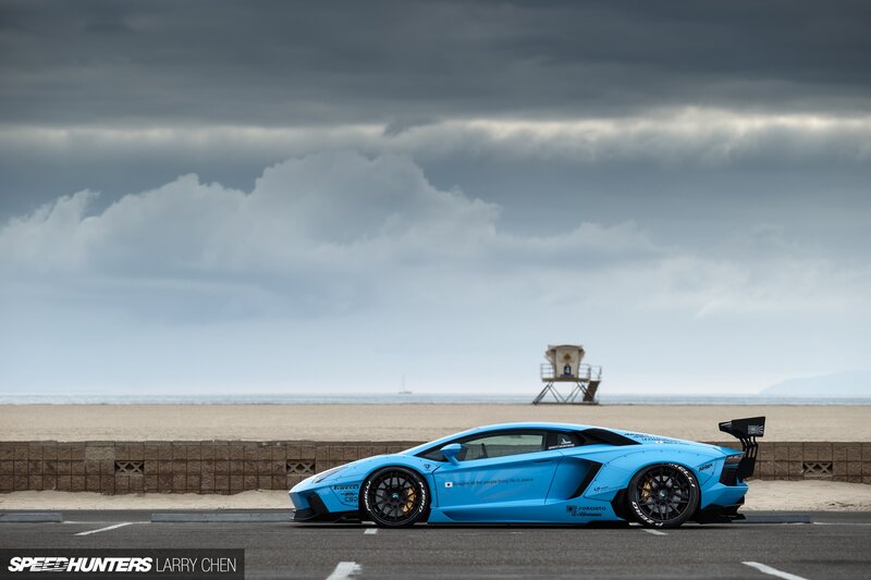 Blue Sports Car — Dramatic, Afternoon, Photograph, Beach