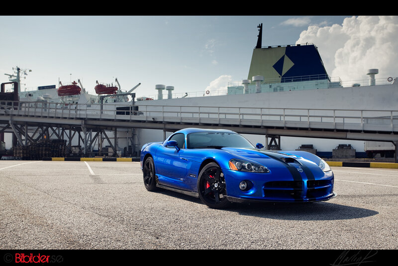 Blue Sports Car — Dramatic, Afternoon, Photograph, Ship