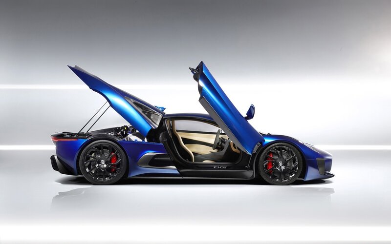 Blue Sports Car — Dramatic, Photograph, Car Door, Interior
