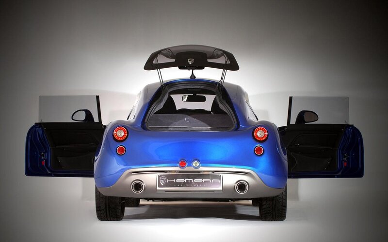 Blue Sports Car — Dramatic, Photograph, Car Doors