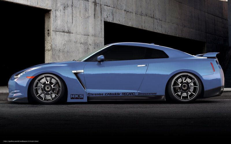 Blue Sports Car — Dramatic, Photograph, Concrete Wall