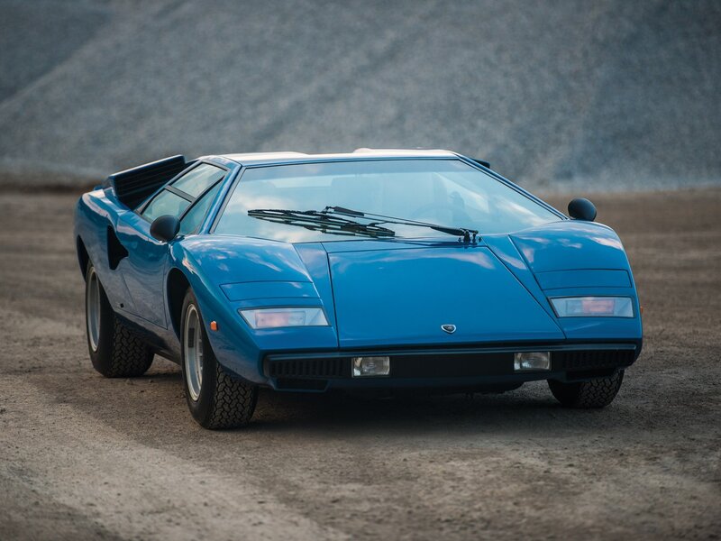 Blue Sports Car — Dramatic, Photograph, Dirt Ground, Windshield Wipers
