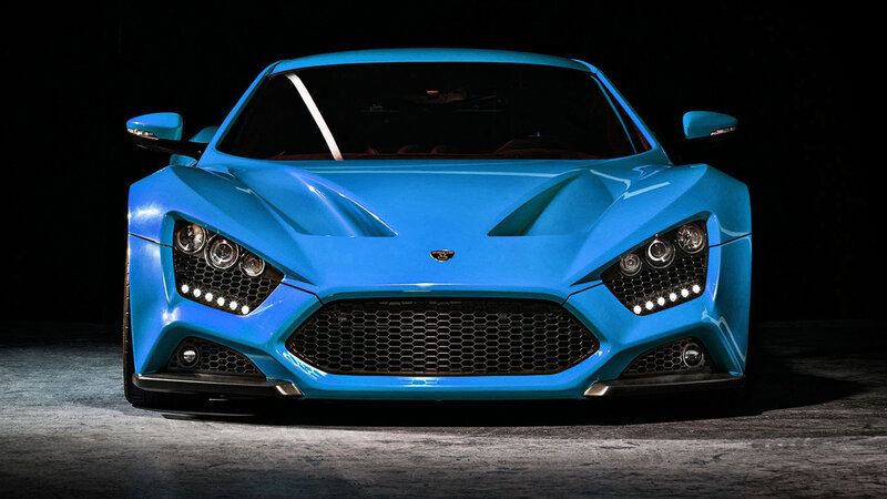 Blue Sports Car — Dramatic, Photograph, Headlights, Grille