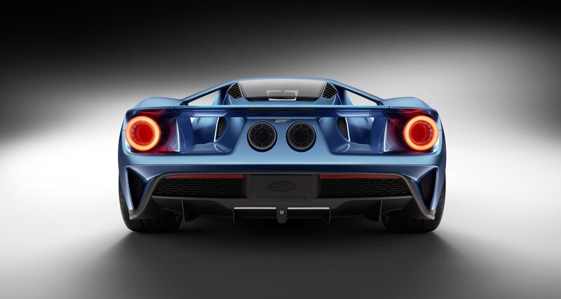 Blue Sports Car — Dramatic, Photograph, Taillights, Exhaust