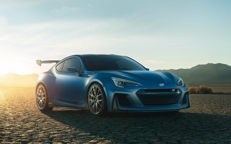 Blue Sports Car — Dramatic, Sunrise
