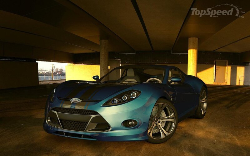 Blue Sports Car — Dramatic, Sunset, 3d Render