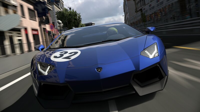 Blue Sports Car — Dynamic, Afternoon, 3d Render, Driver, City Street