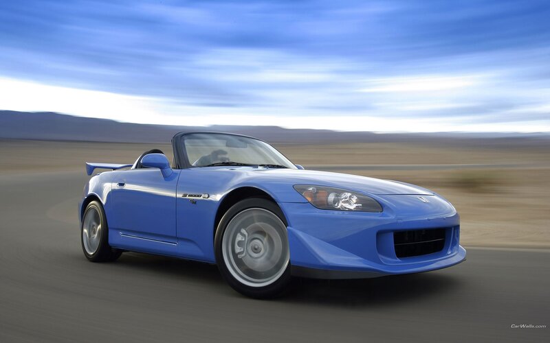 Blue Sports Car — Dynamic, Afternoon, Photograph, Driver, Desert, Sky