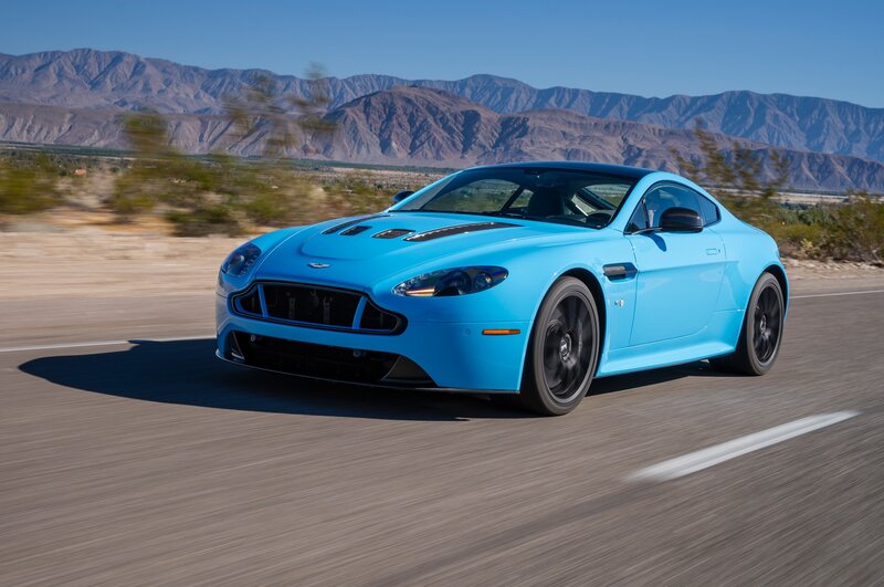 Blue Sports Car — Dynamic, Afternoon, Photograph, Road, Mountains