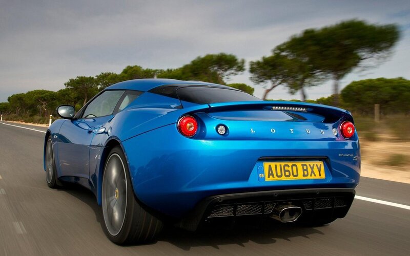 Blue Sports Car — Dynamic, Afternoon, Photograph, Road, Trees