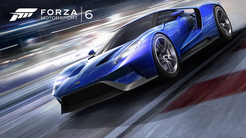Blue Sports Car — Dynamic, Digital Art, Race Track